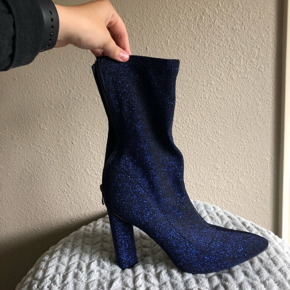 Blue Sparkly Heels